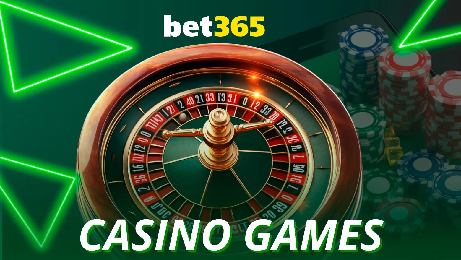 All Bet365 online casino games are available in the app